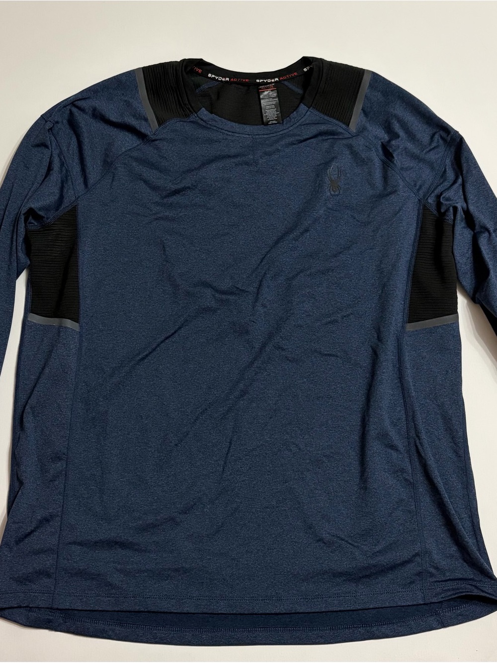 Spyder T Shirt Mens SZ XL Cadet ProWeb Active Long Sleeve
Wicking Reflective